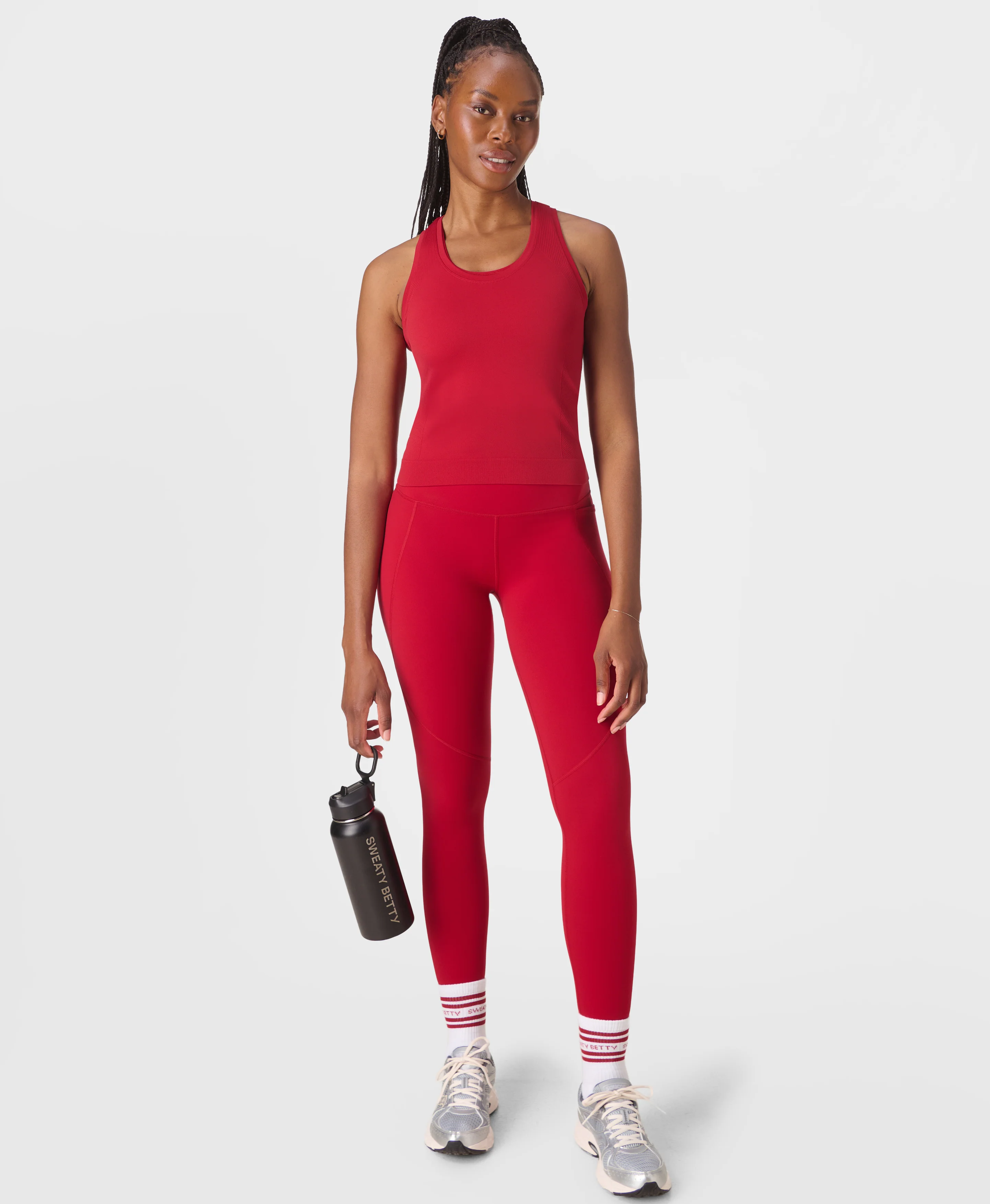 Athlete Crop Seamless Workout Tank Top - Image 2