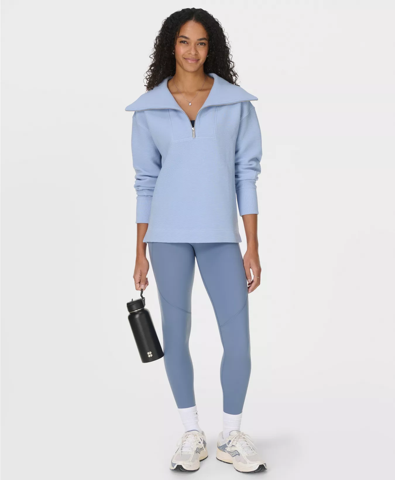 Peaceful Rib Half Zip Sweatshirt - Image 2