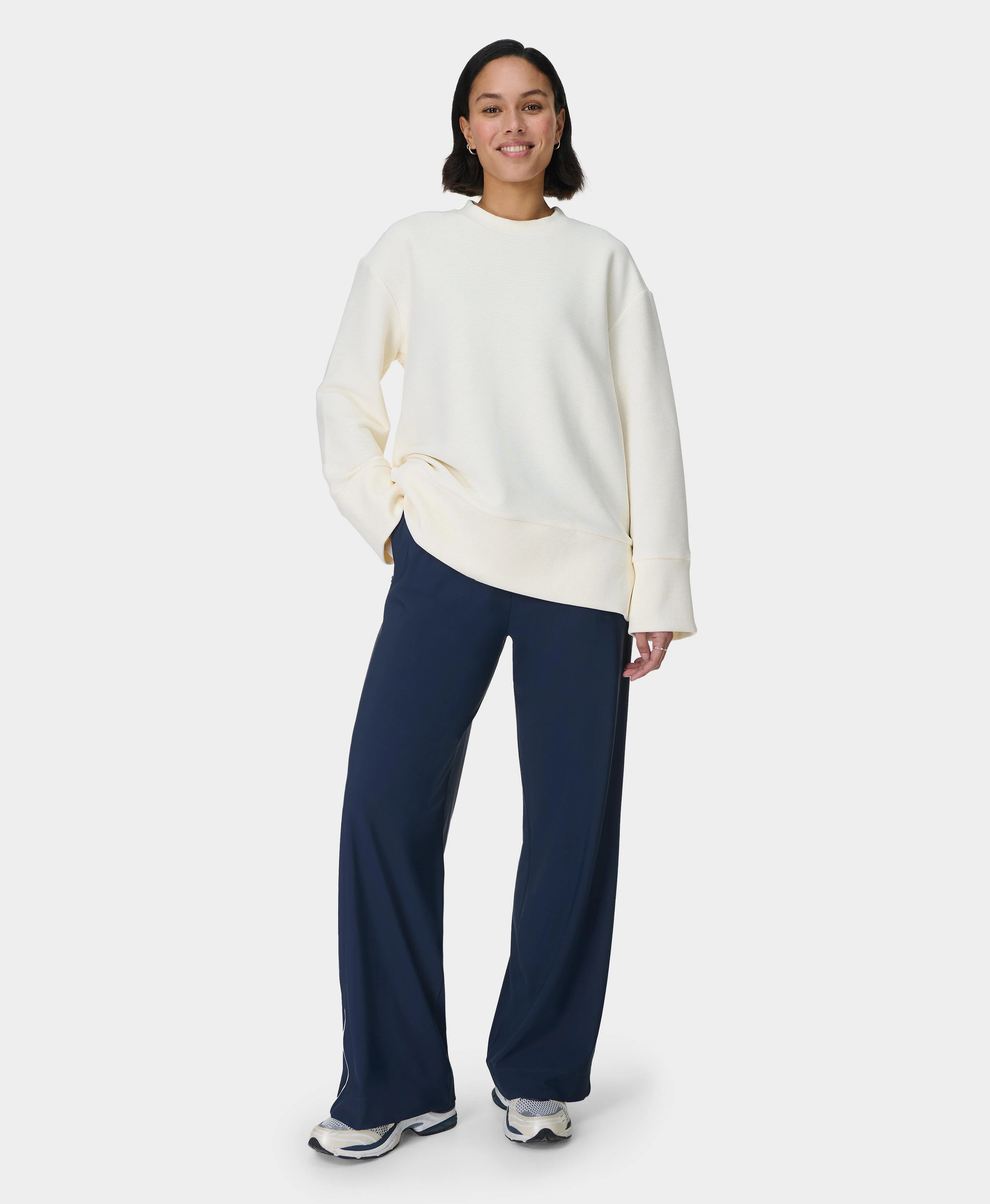 Peaceful Ribbed Sweatshirt