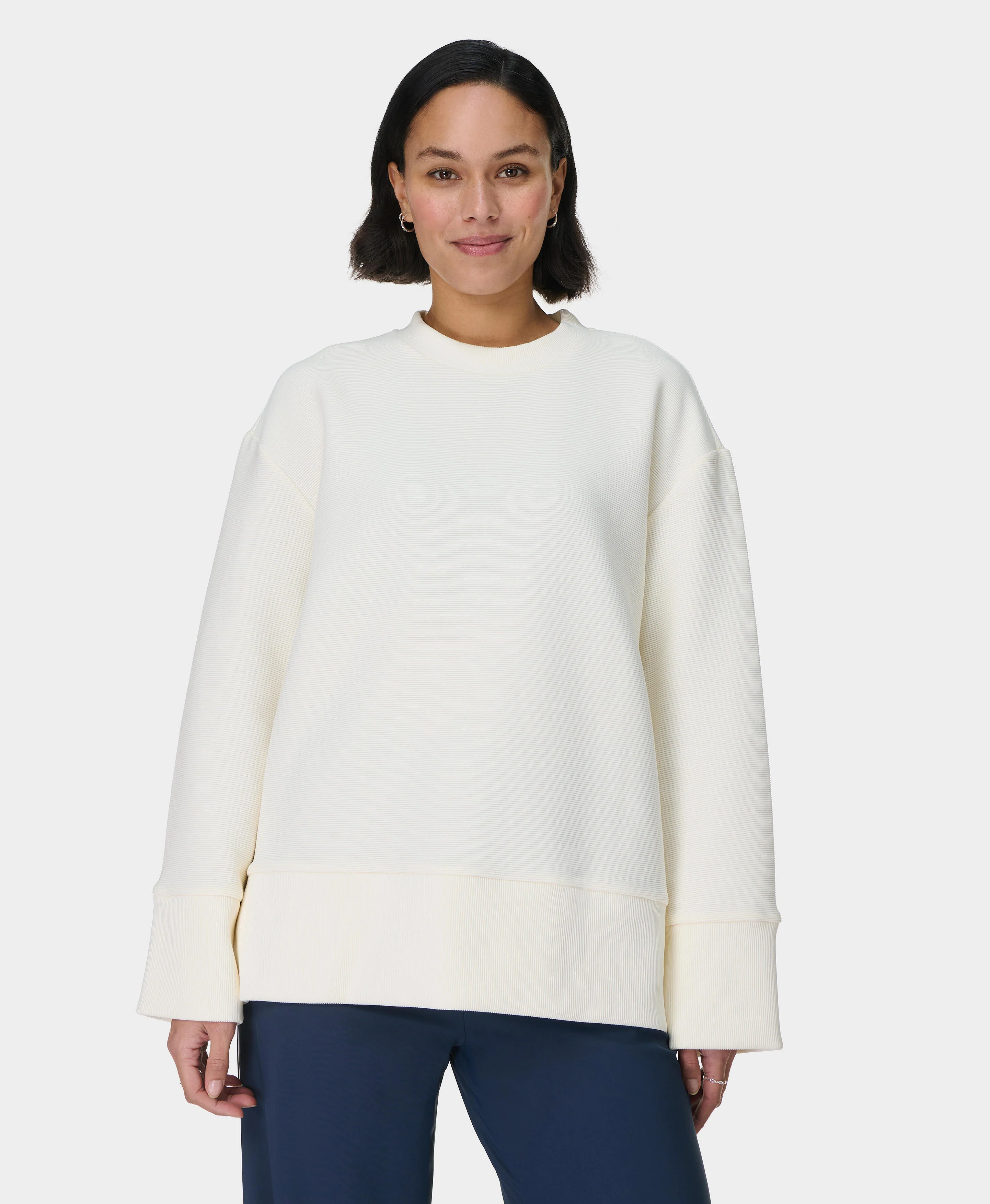 Peaceful Ribbed Sweatshirt - Image 2
