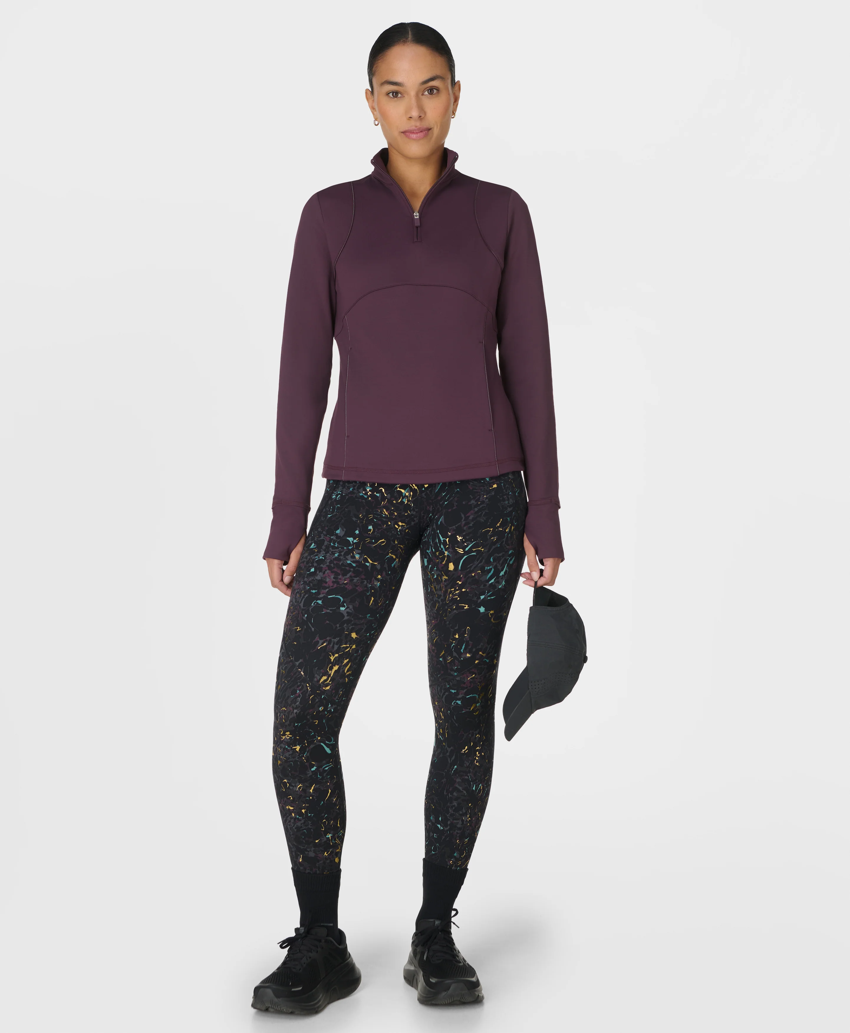 Power 7/8 Foil Workout Leggings - Image 5