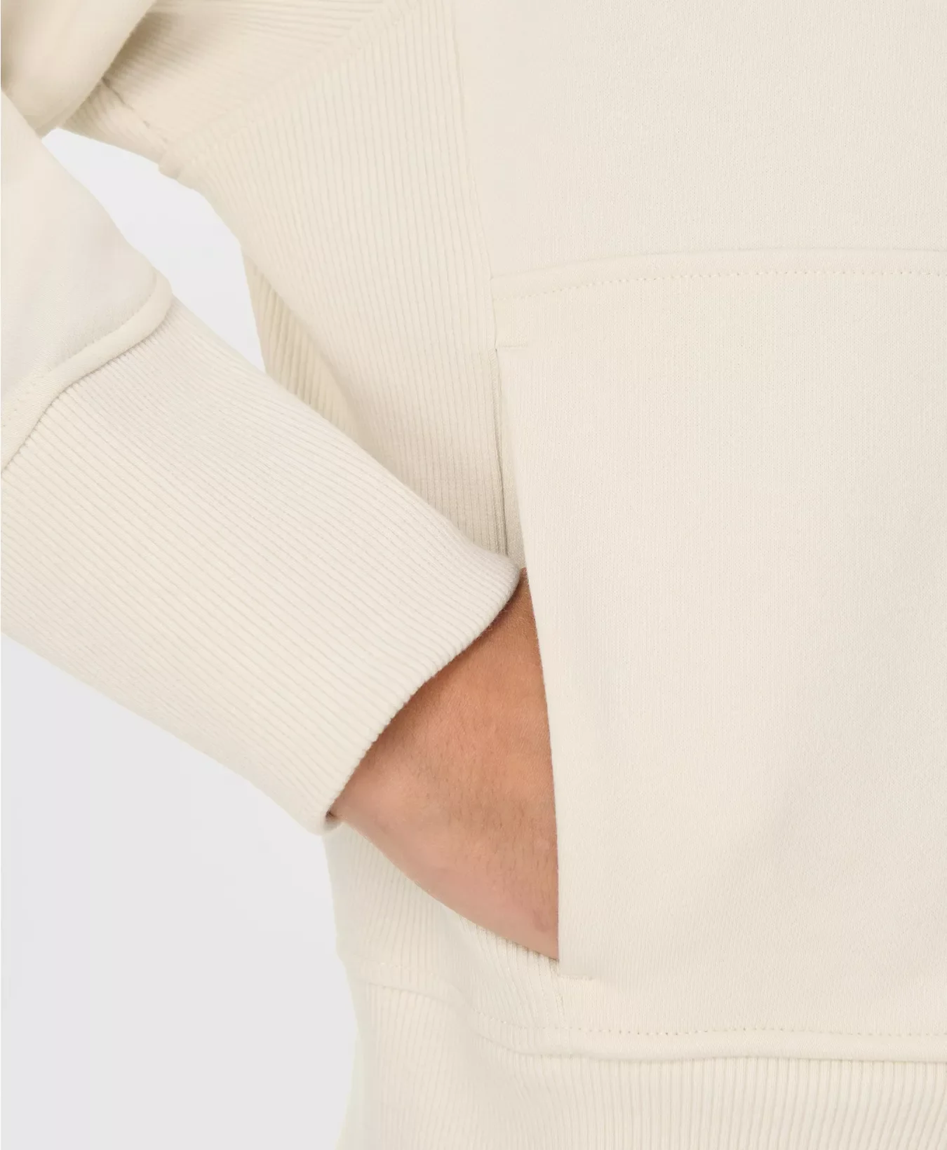 Revive Rib Mix Half Zip Sweatshirt - Image 5