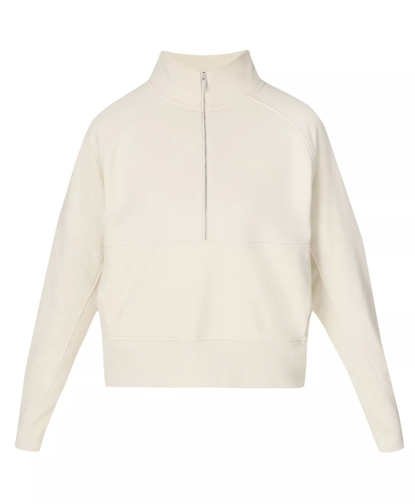 Revive Rib Mix Half Zip Sweatshirt - Image 7